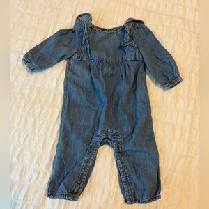Blue Denim Baby Romper